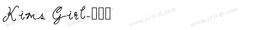 Kims Girl字体转换